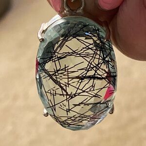 SALE! Rutilated Quartz set in 925 sterling silver